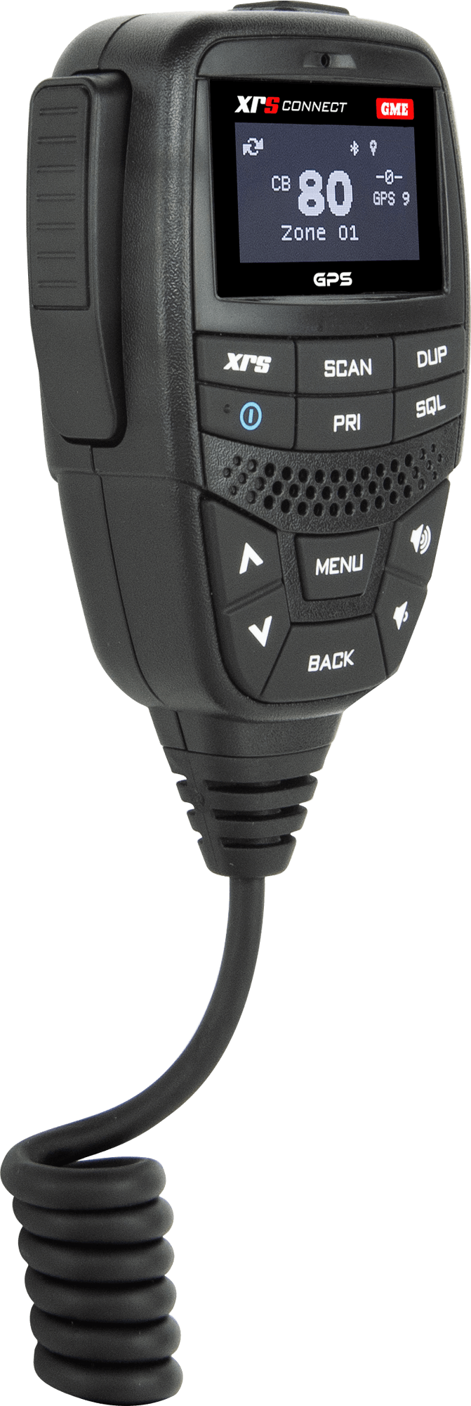 MC668B Professional Grade OLED Speaker Microphone with GPS